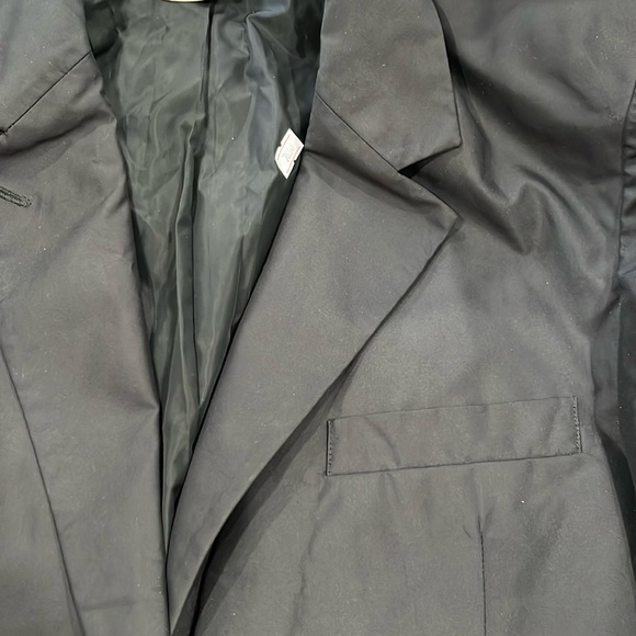 HERVE LEGER PARIS JACKET MENS 2 Button down Inside Pockets Split Back BRAND NEW - Picture 2 of 9